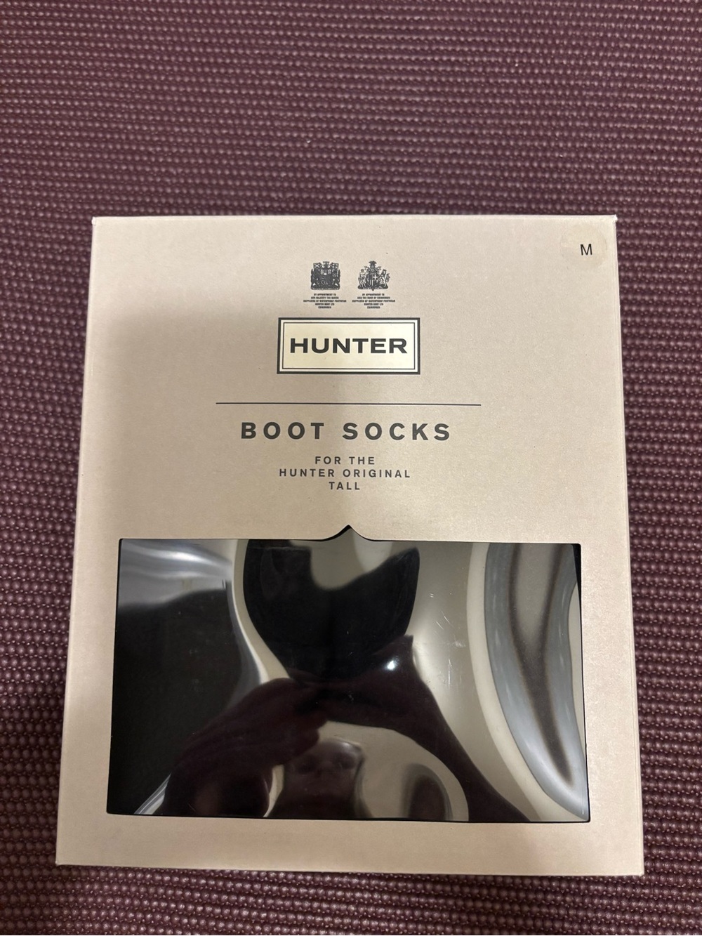 HUNTER Black Boot Socks - Medium